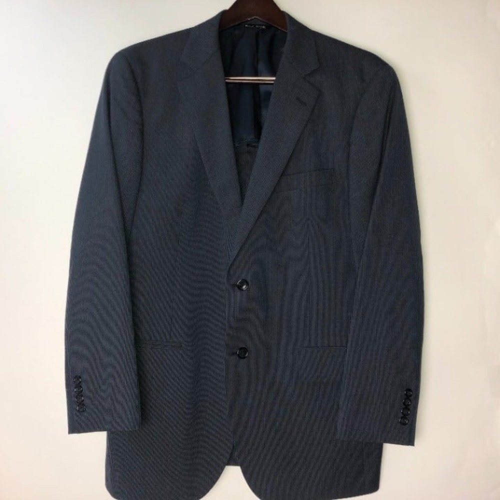 Jos. A. Bank Dark‎ Blue Pinstripe Blazer Suit Coat Mens 44R
